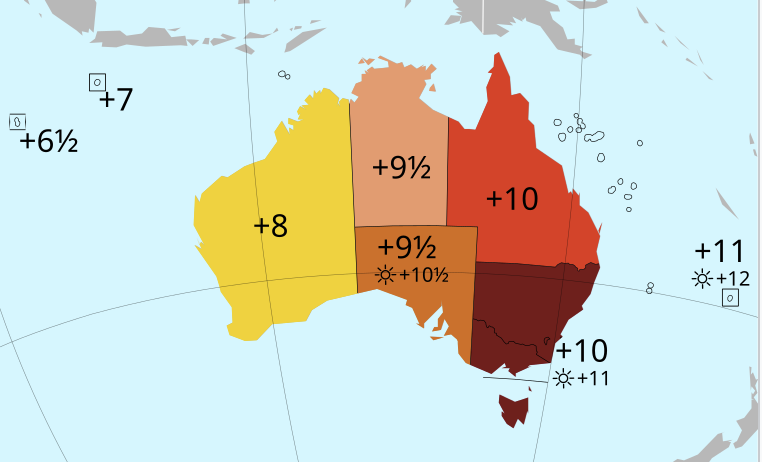 Australian timezones